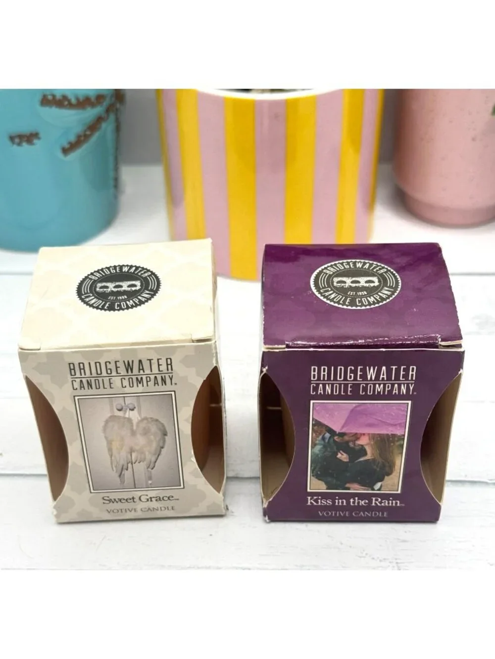 Bridgewater Candle Company Sweet Grace & Kiss In The Rain Votive Candles